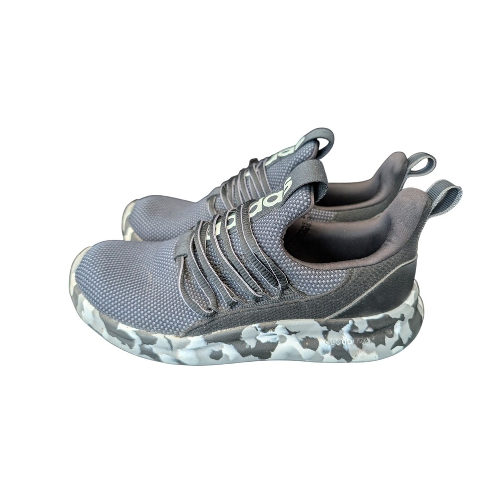 Adidas‎ Lite Racer Adapt 5.0 Carbon Black Grey Camo IE6383 Mens 5.5 Womens 6.5